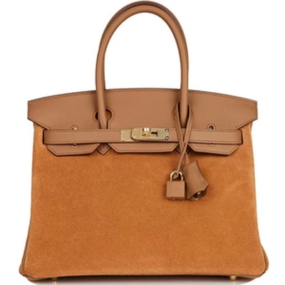 BIRKIN 30 VEAU GRIZZLY / VEAU SWIFT GOLD / CHAMOIS GHW