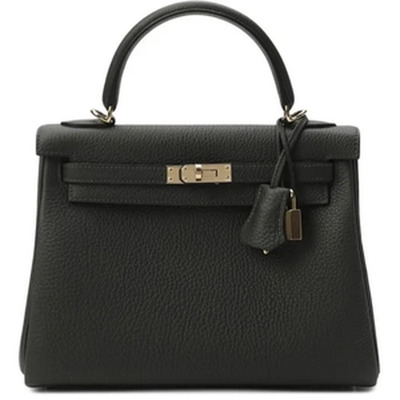 KELLY RETOURNE 2 STRAP 25 VEAU TOGO VERT FONCE PBHW