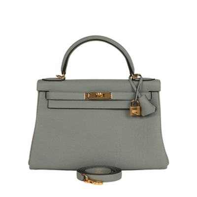 KELLY II RETOURNE 28 VEAU TOGO GRIS MOUETTE GHW