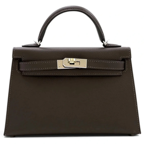 KELLY SELLIER 20 MINI VEAU EPSOM EBENE PHW