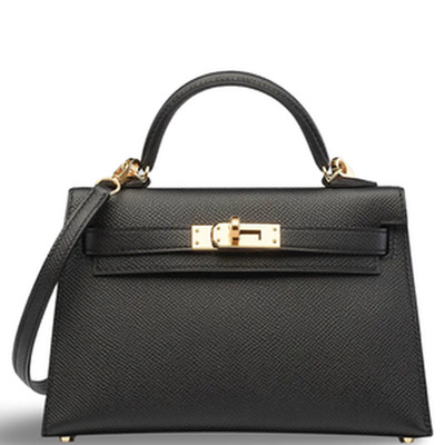 KELLY 20 MINI VEAU EPSOM NOIR GHW