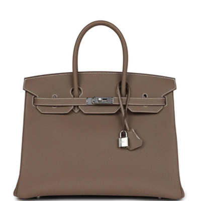 BIRKIN 35 VEAU TOGO ETOUPE PHW