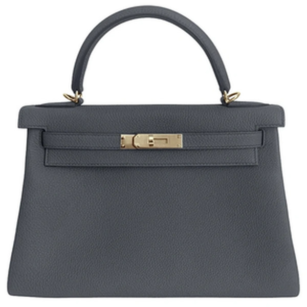 KELLY RETOURNE 25 VEAU TOGO GRIS MISTY GHW