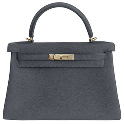 KELLY RETOURNE 25 VEAU TOGO GRIS MISTY GHW