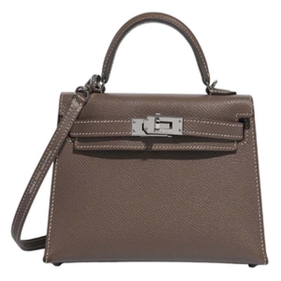 KELLY SELLIER 20 VEAU EPSOM  ETOUPE PHW