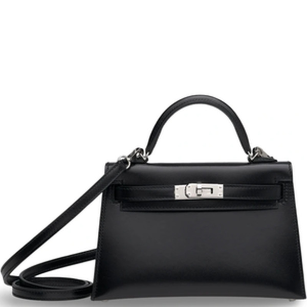 KELLY SELLIER 20 MINI VEAU BOX NOIR PHW