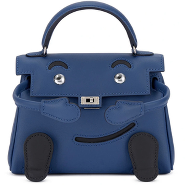 KELLY 18 DOLL VEAU SWIFT BLEU TIE PHW
