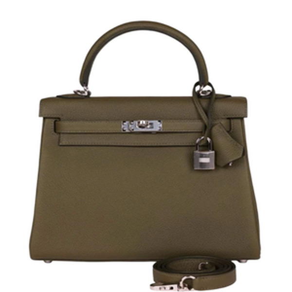 KELLY 25 VEAU TOGO VERT LODEN PHW