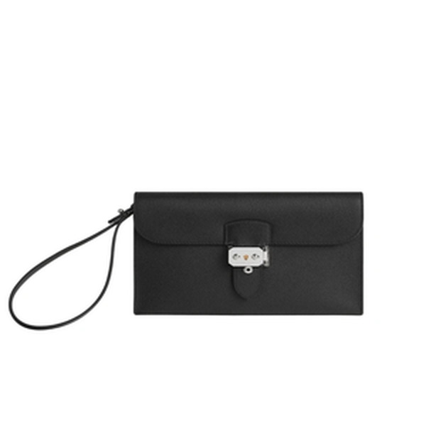 DEPECHES 24 POUCH VEAU EPSOM 89 NOIR PHW