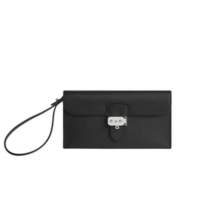 DEPECHES 24 POUCH VEAU EPSOM 89 NOIR PHW