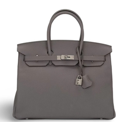 BIRKIN 35 VEAU TOGO GRIS ETAIN PHW