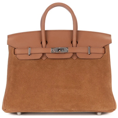 BIRKIN 25 VEAU SWIFT / GRIZZLY GOLD  PHW