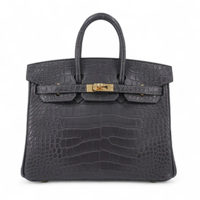 BIRKIN 25 ALLIGATOR MATTE GRAPHITE GHW
