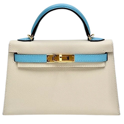 KELLY 20 MINI HSS VEAU EPSOM CRAIE/CELESTE GHW