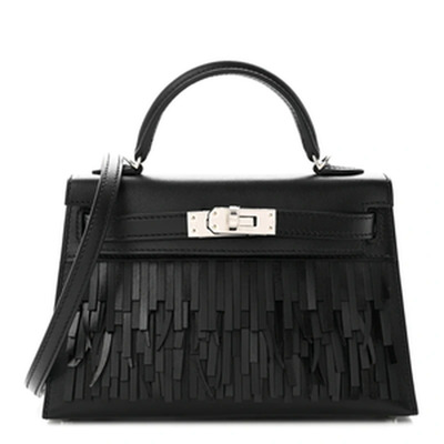 KELLY 20 VEAU BOX PAMPILLES NOIR PHW