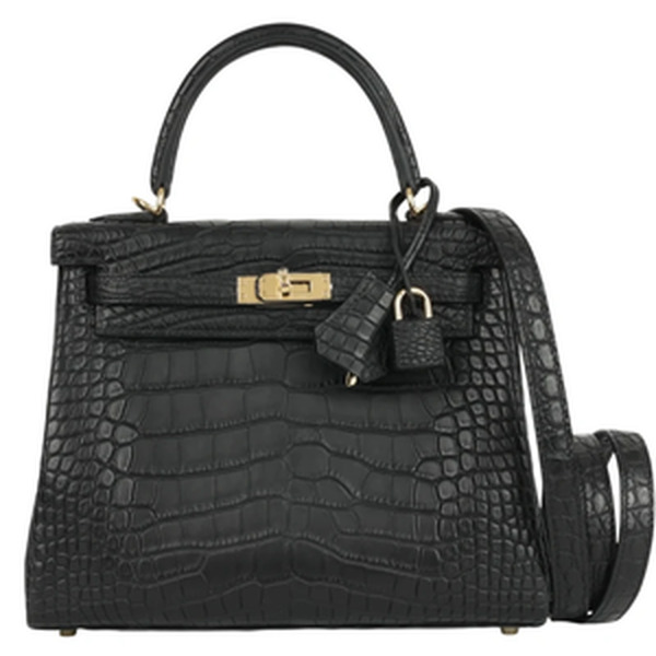 KELLY II RETOURNE 25 ALLIGATOR MISSISSIPPIENSIS NOIR GHW