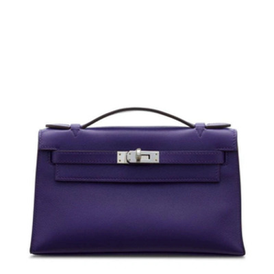 Pochette Kelly Mini Veau Swift X3 PURPLE