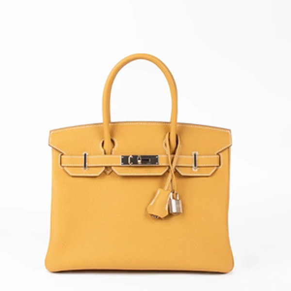 BIRKIN 30 VEAU TOGO SABLE NATUREL PHW