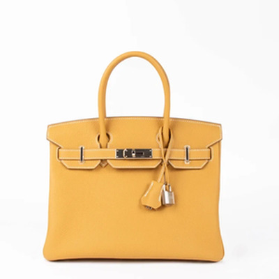 BIRKIN 30 VEAU TOGO SABLE NATUREL PHW