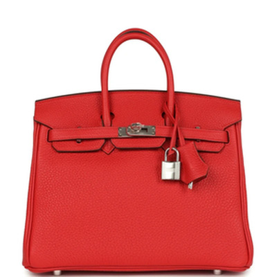 BIRKIN 25 TOGO ROUGE RADIEUX PHW