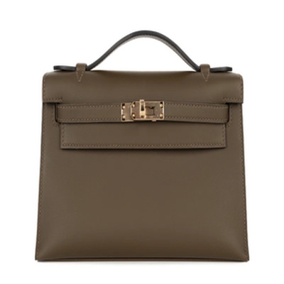 KELLY POCHETTE VEAU SWIFT VERT LODEN PBHW