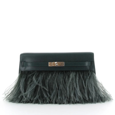 Kelly Elan Folie Vert Cypress Ch&egrave;vre/ Vert Mangrove Feather PHW