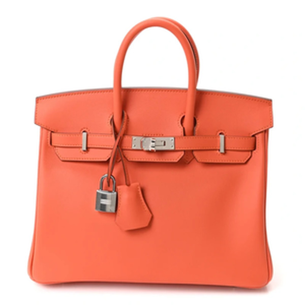 BIRKIN 25 VEAU SWIFT ORANGE FIELD PHW