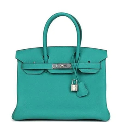 BIRKIN 30 VEAU TOGO VERT VERONE PHW