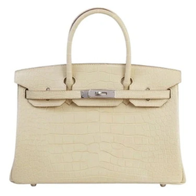 BIRKIN 30 ALLIGATOR MISSISSIPPIENSIS MATTE VANILLE PHW